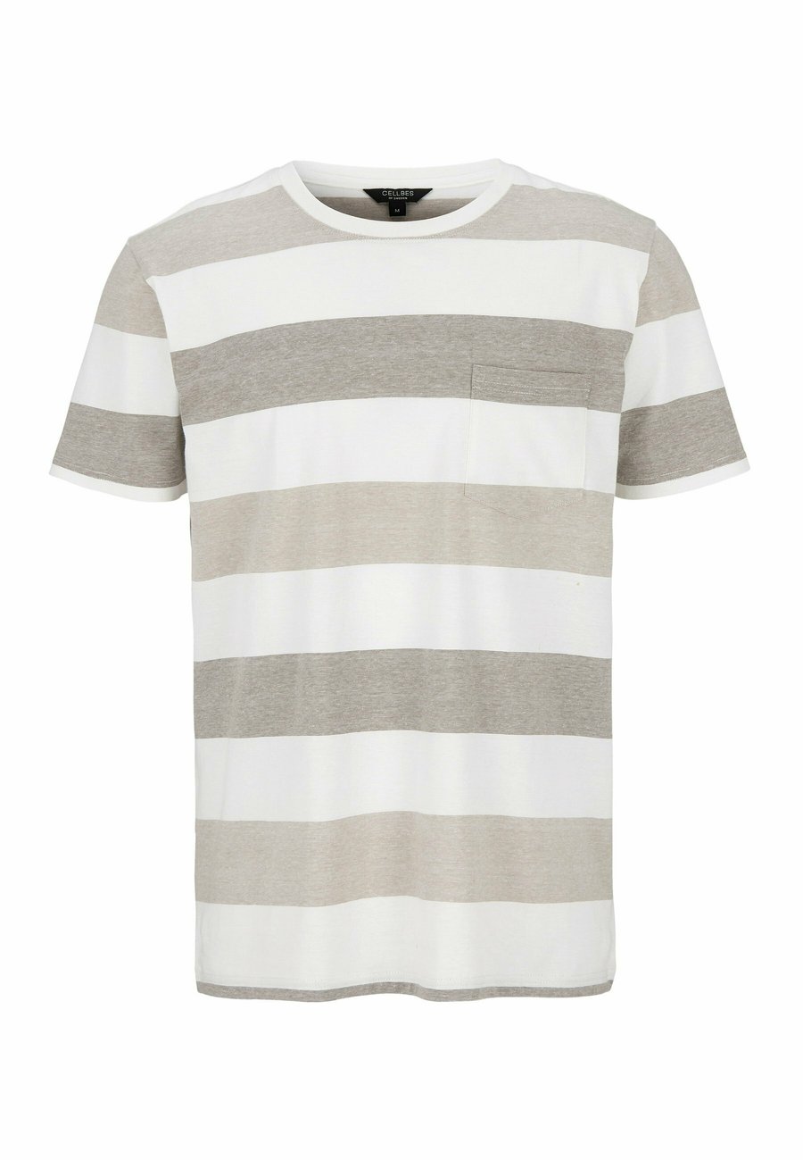 

Футболка Cellbes of Sweden WITH WIDE STRIPES, Beige Striped/Beige, Бежевый, Футболка Cellbes of Sweden WITH WIDE STRIPES, Beige Striped/Beige