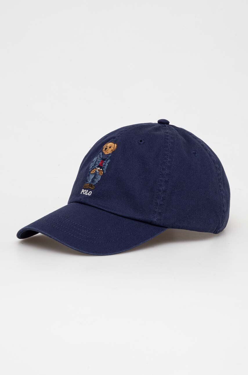 

Хлопковая бейсболка Polo Ralph Lauren, темно-синий
