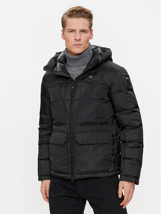 

Пуховик стандартного кроя Blauer, черный