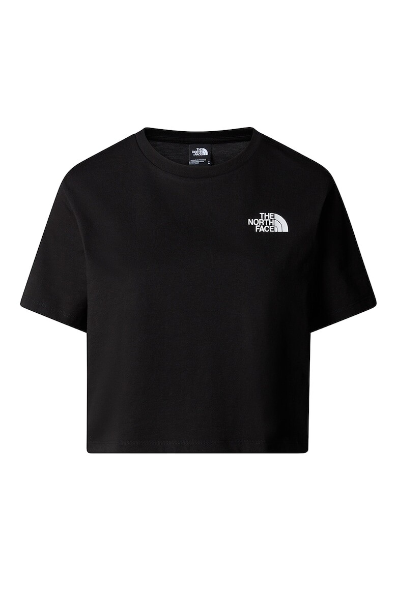 

Короткая футболка с логотипом The North Face, черный
