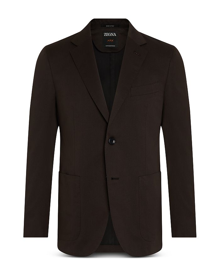 

Сто двадцать тысяч Хлопковая и Шерстяная Куртка-пиджак ZEGNA, коричневый