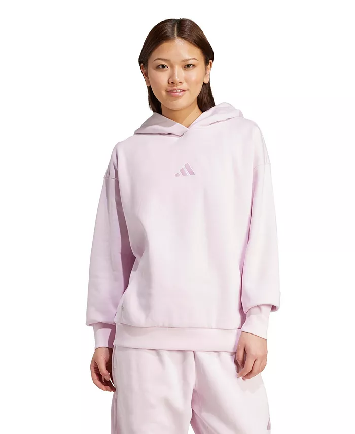 

Женская куртка-кенгуру с регулируемым завязкой и карманом-кулиской adidas, розовый