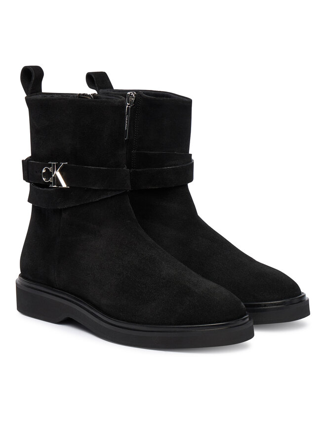 Ботильоны Ankle Boot W/ Metal Logo Sue HW0HW02664 Calvin Klein, черный — фото 2