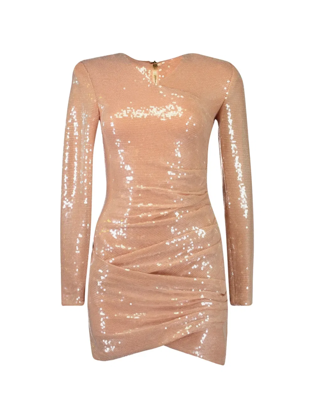 Мини-Платье, украшенное пайетками Balmain, розовый