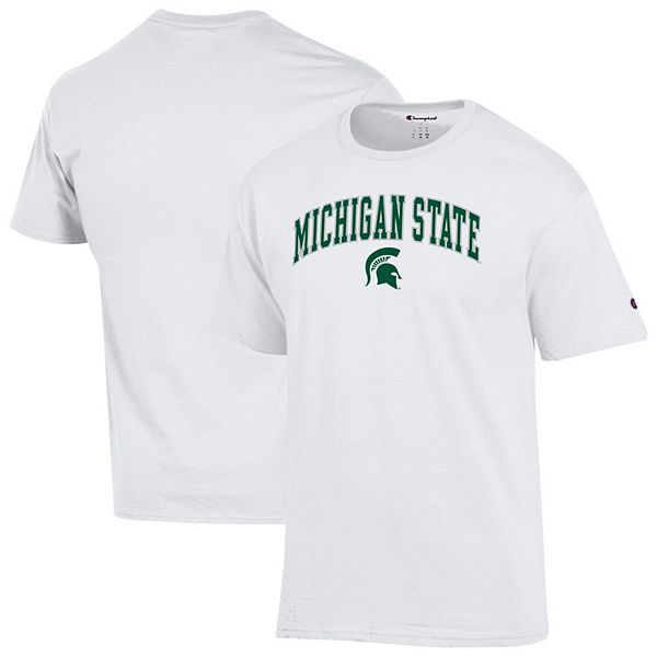 

Мужская белая футболка michigan state spartans arch over logo Champion