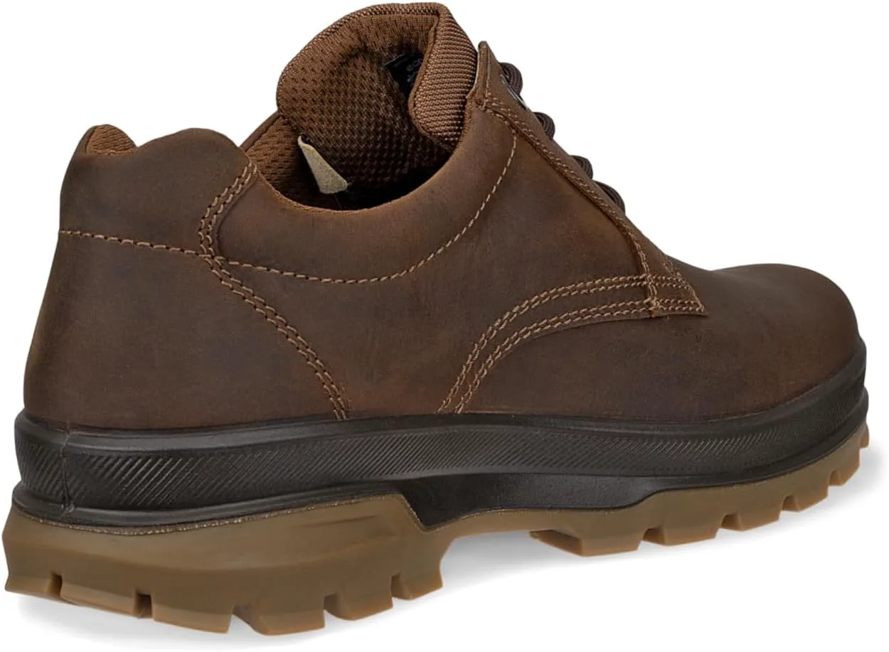 Мужские водонепроницаемые низкие ботинки ECCO Rugged Track с гладким носком, коричневый — фото 3