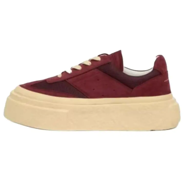 Замшевые кроссовки женские MM6 Maison Margiela, Red