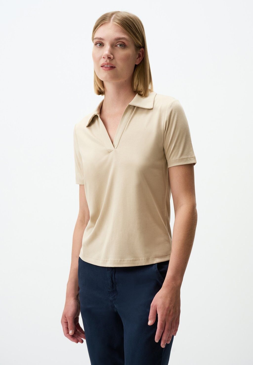 

Рубашка поло V-NECK SHORT SLEEVE Jimmy Key, бежевый