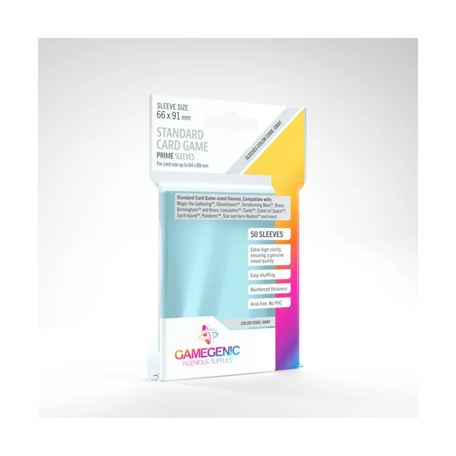 

Prime Sleeves — Стандартная карточная игра (50), Prime Board Game Sleeves (GameGenic)