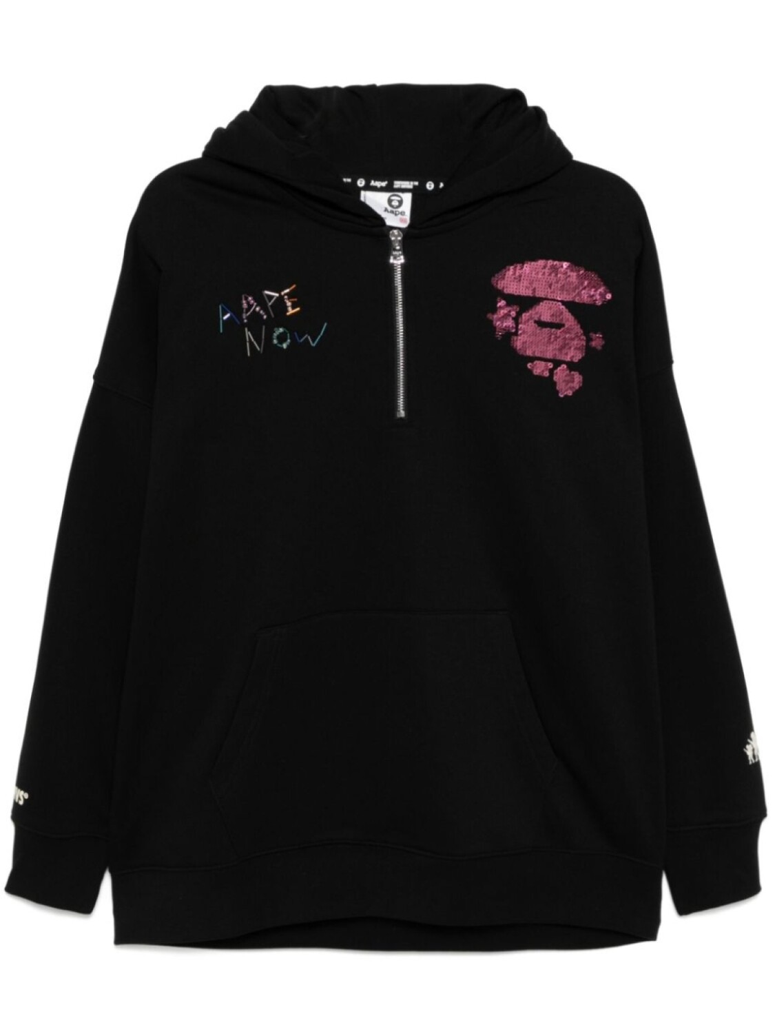 

Худи с пайетками AAPE BY *A BATHING APE, черный