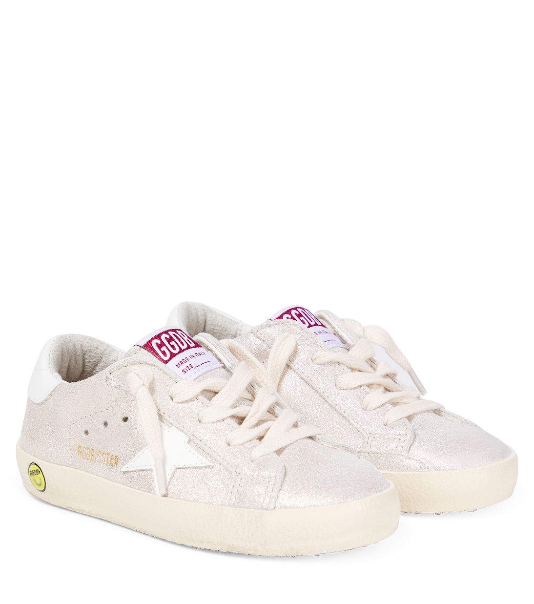 

Суперзвездные замшевые кроссовки Golden Goose Kids, Sand/White