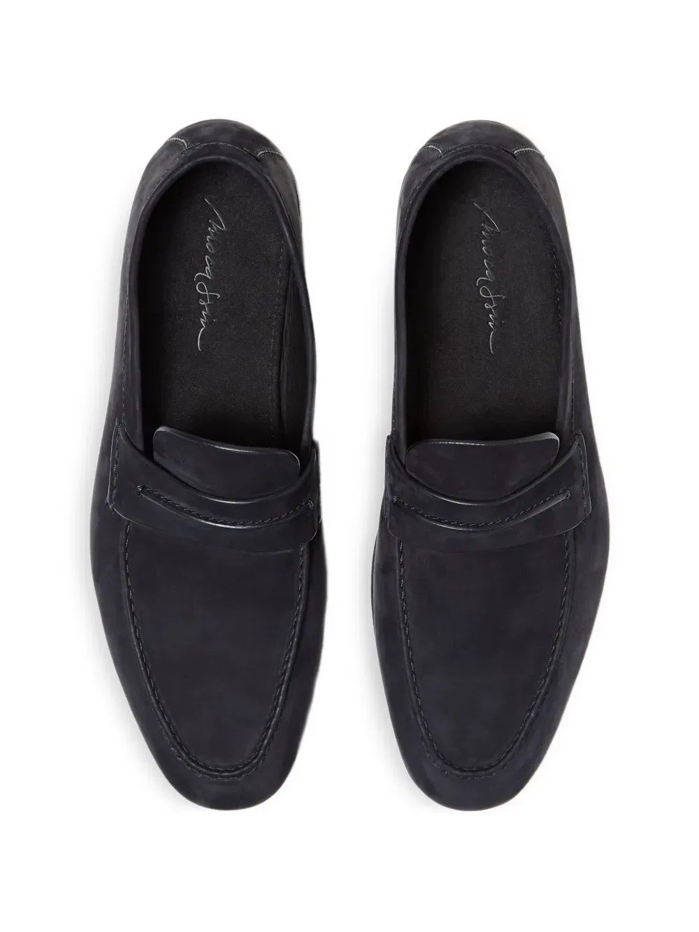 Кожаные лоферы Zegna, синий — фото 3