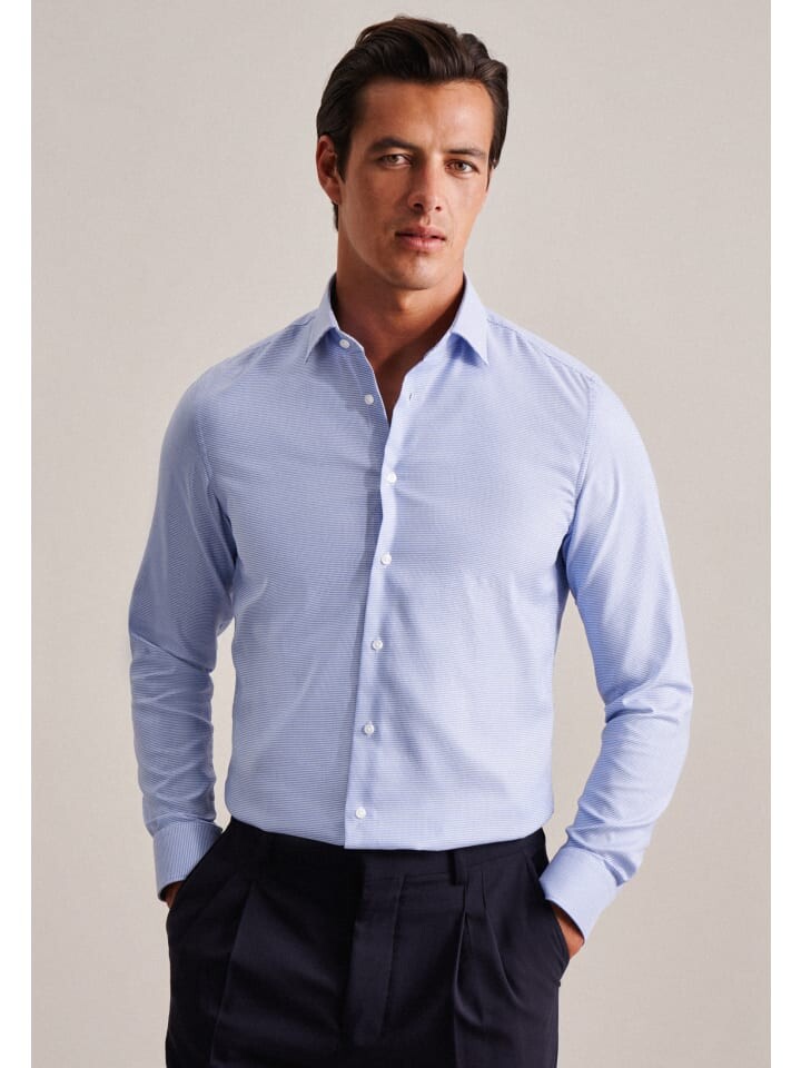 

Рубашка Seidensticker Business Hemd Slim, цвет Mittelblau