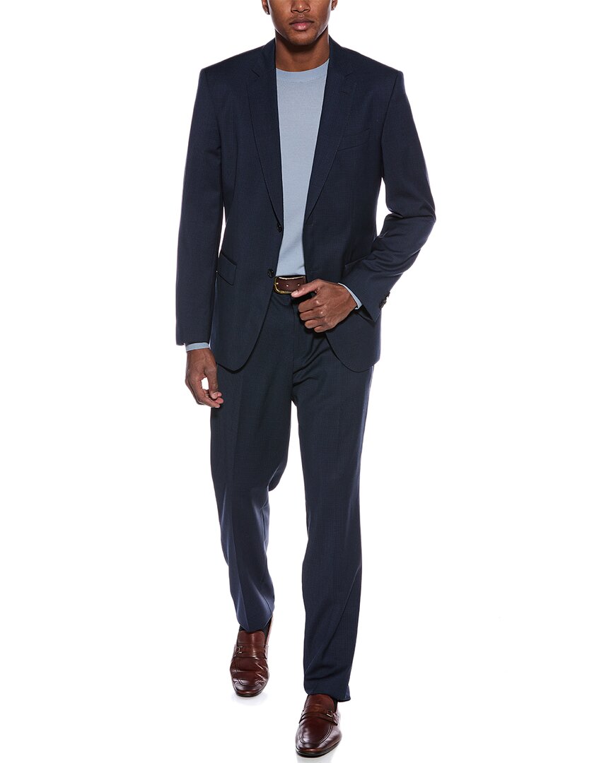 

BOSS Hugo Boss 2-х предметный шерстяной костюм Slim Fit, синий