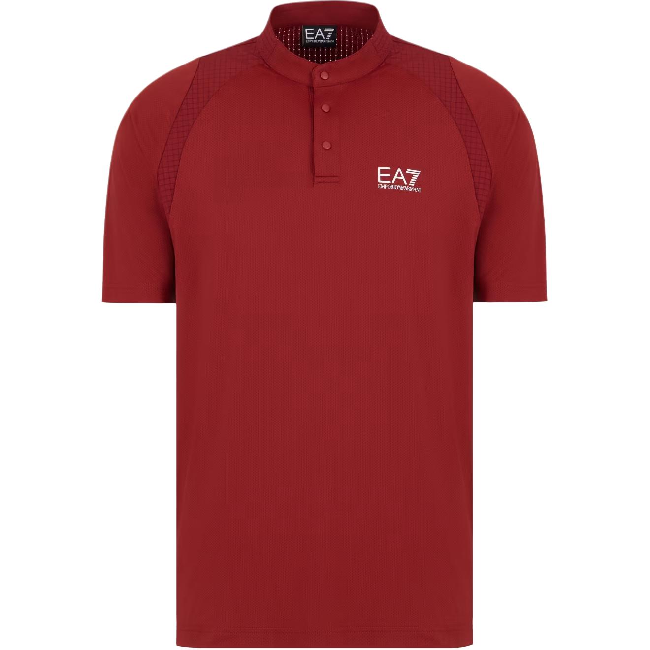 EMPORIO ARMANI Футболка Polo EA7 мужская красная — фото 3