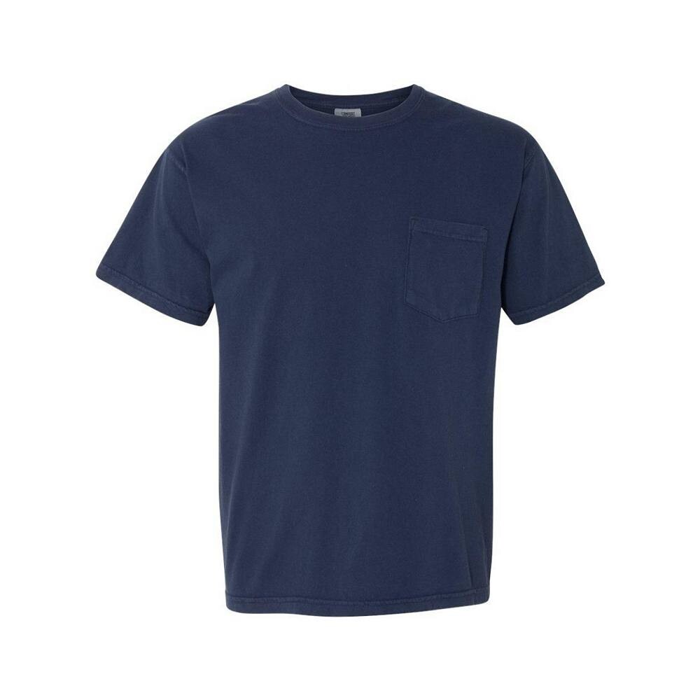 

Плотная футболка с карманами Comfort Colors, окрашенная в готовом виде, цвет True Navy
