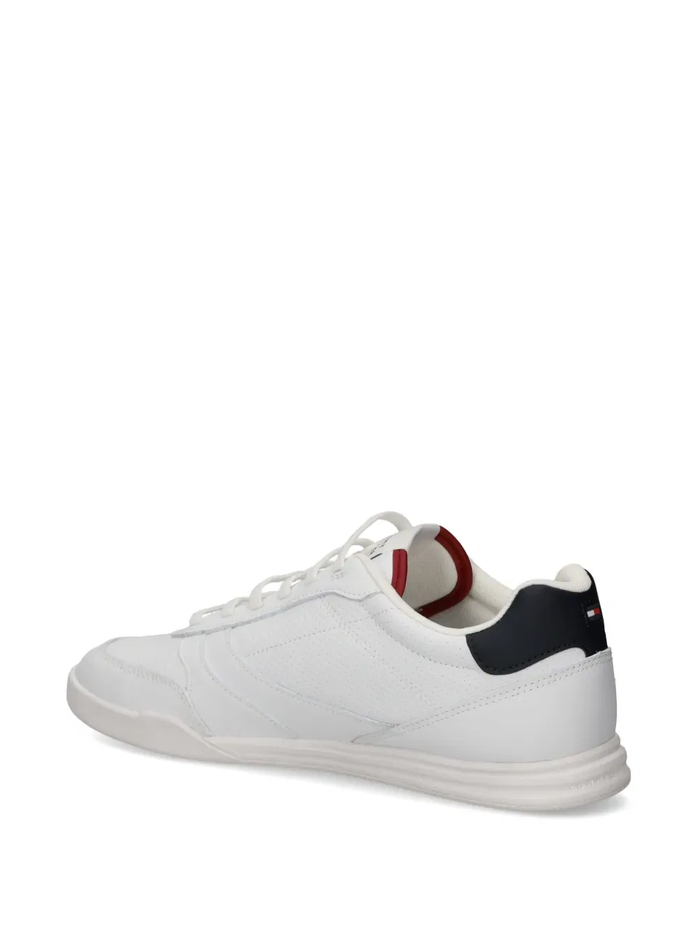 Перфорированные кожаные кроссовки Tommy Hilfiger, белый — фото 3