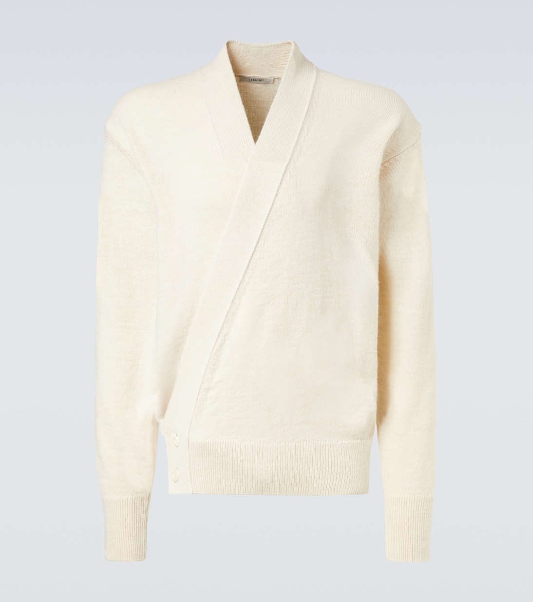 

Кардиган из смеси альпаки и шерсти Lemaire, Light Cream