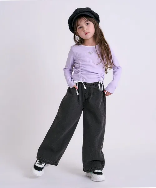 Детские джинсы wide leg minimal — фото 2