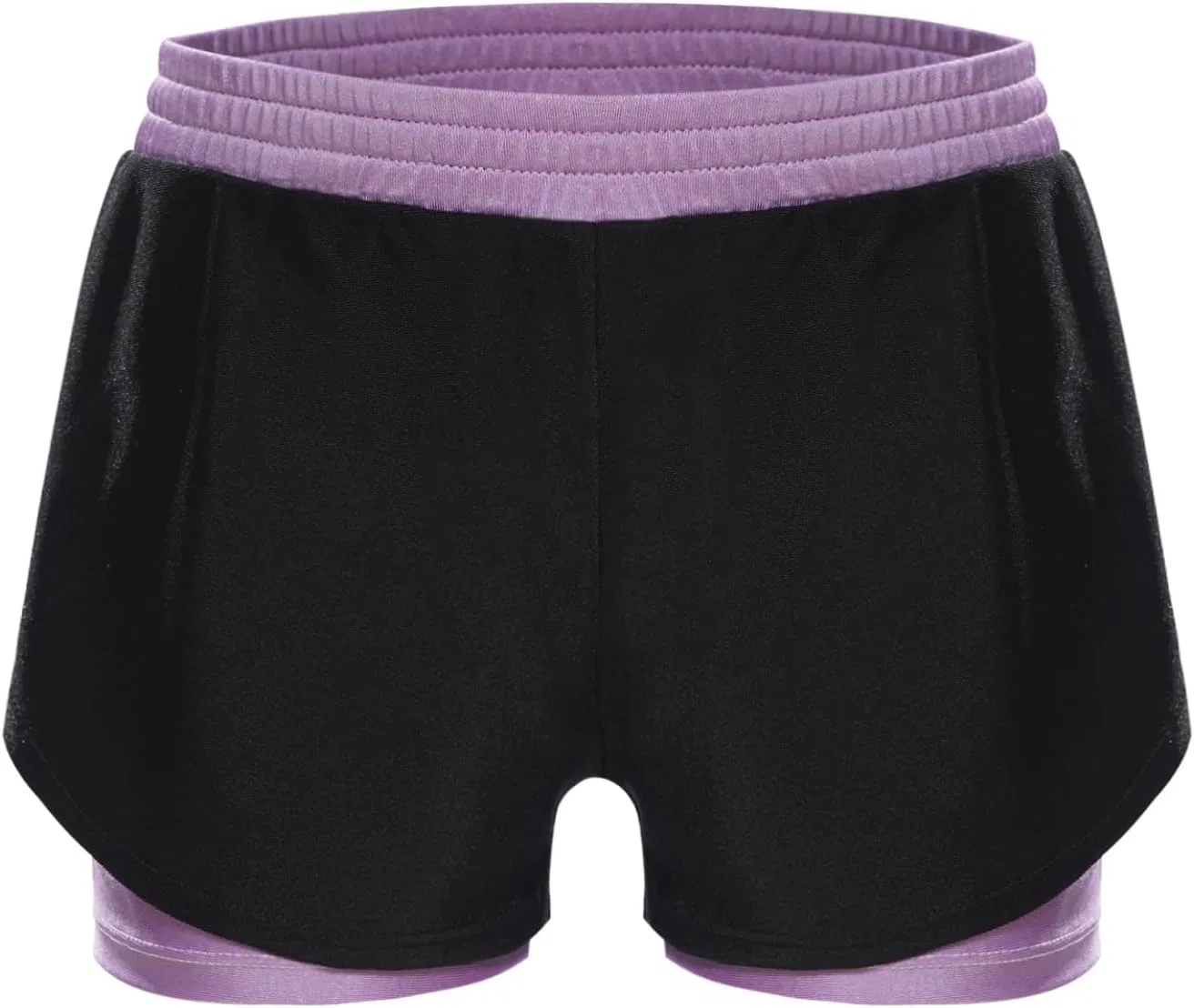Детские спортивные шорты 2-в-1 Jugaoge Light Purple