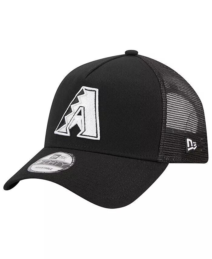 

Мужская черная регулируемая кепка Arizona Diamondbacks A-Frame 9FORTY Trucker New Era, черный