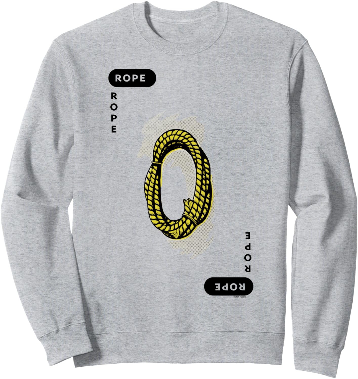 

Толстовка с изображением игральной карты «Веревка» для костюма на Хэллоуин Clue, серый