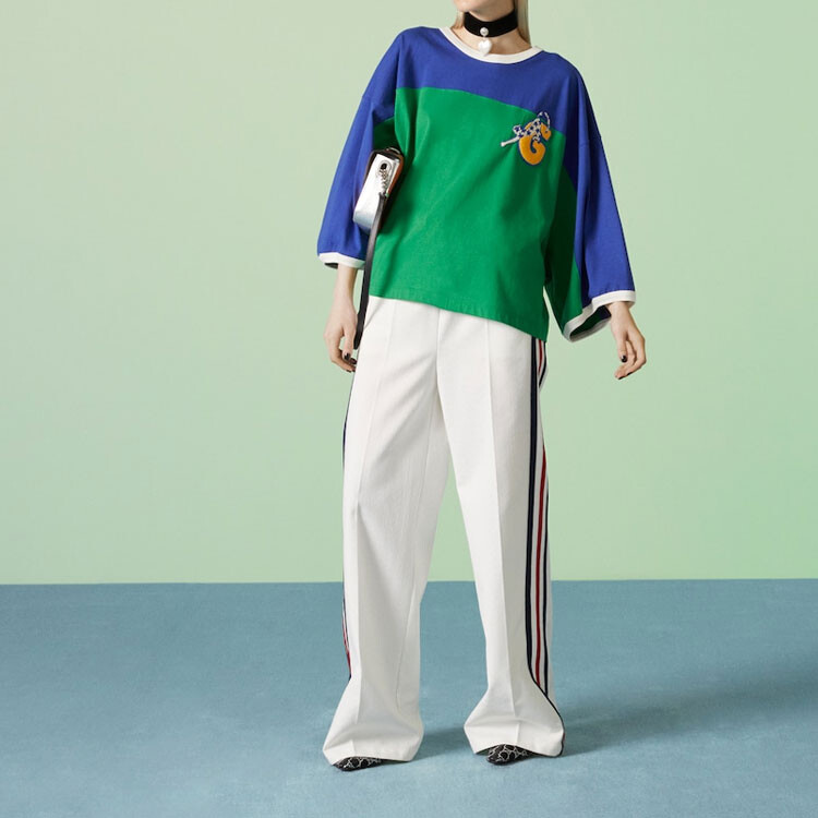 Футболка женская Gucci, оригинальная модель, мультиколор — фото 2