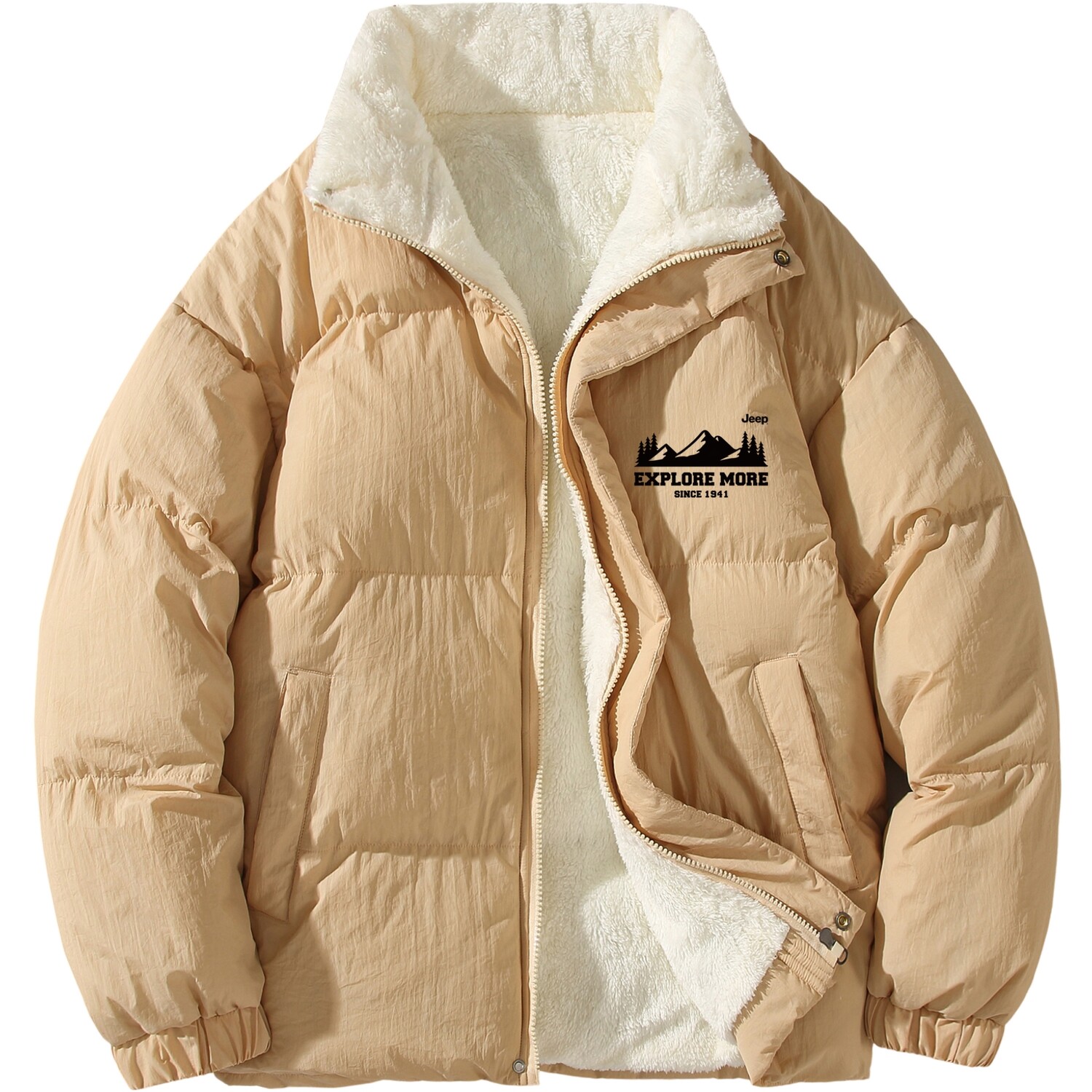 

Стеганая куртка унисекс Jeep, розовый