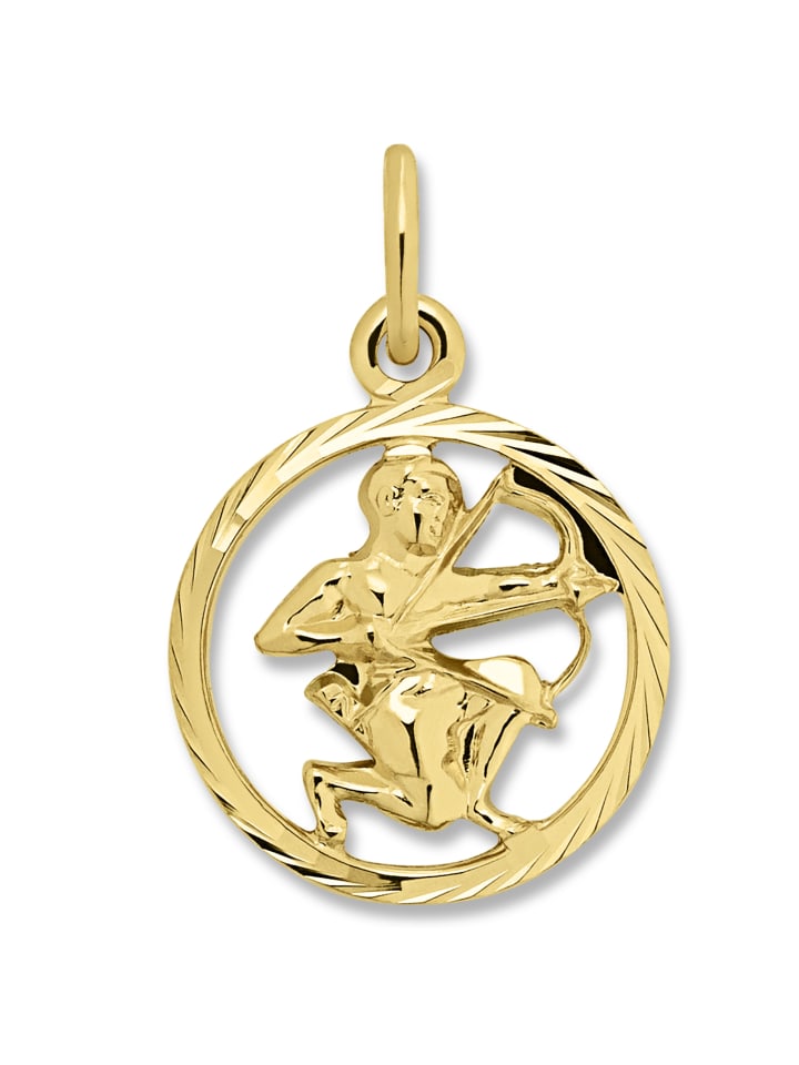 

ONE ELEMENT Кулон со знаком зодиака Стрелец из желтого золота 333 пробы