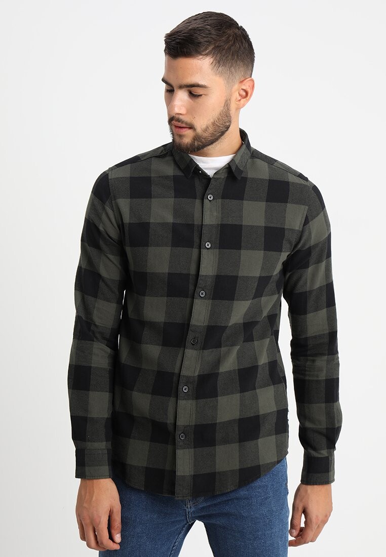 

Рубашка ONSGUDMUND CHECKED SHIRT Only & Sons, лесная ночь