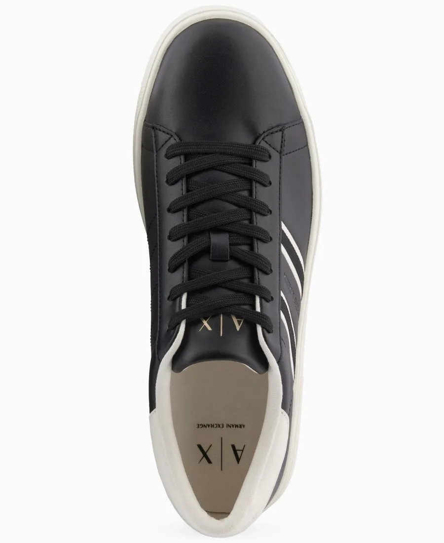 Мужские кроссовки London на шнуровке A|X Armani Exchange, черный/off белый — фото 4