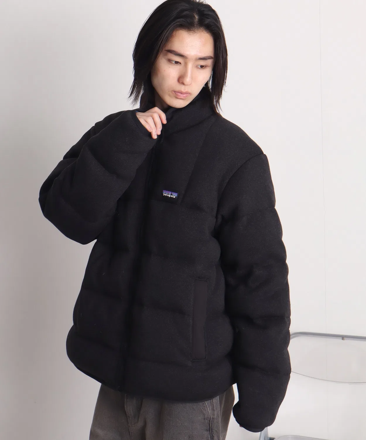 Куртка утеплённая реверсивная Patagonia Reversible Down Better Sweater, 700 fill, зелёная — фото 3
