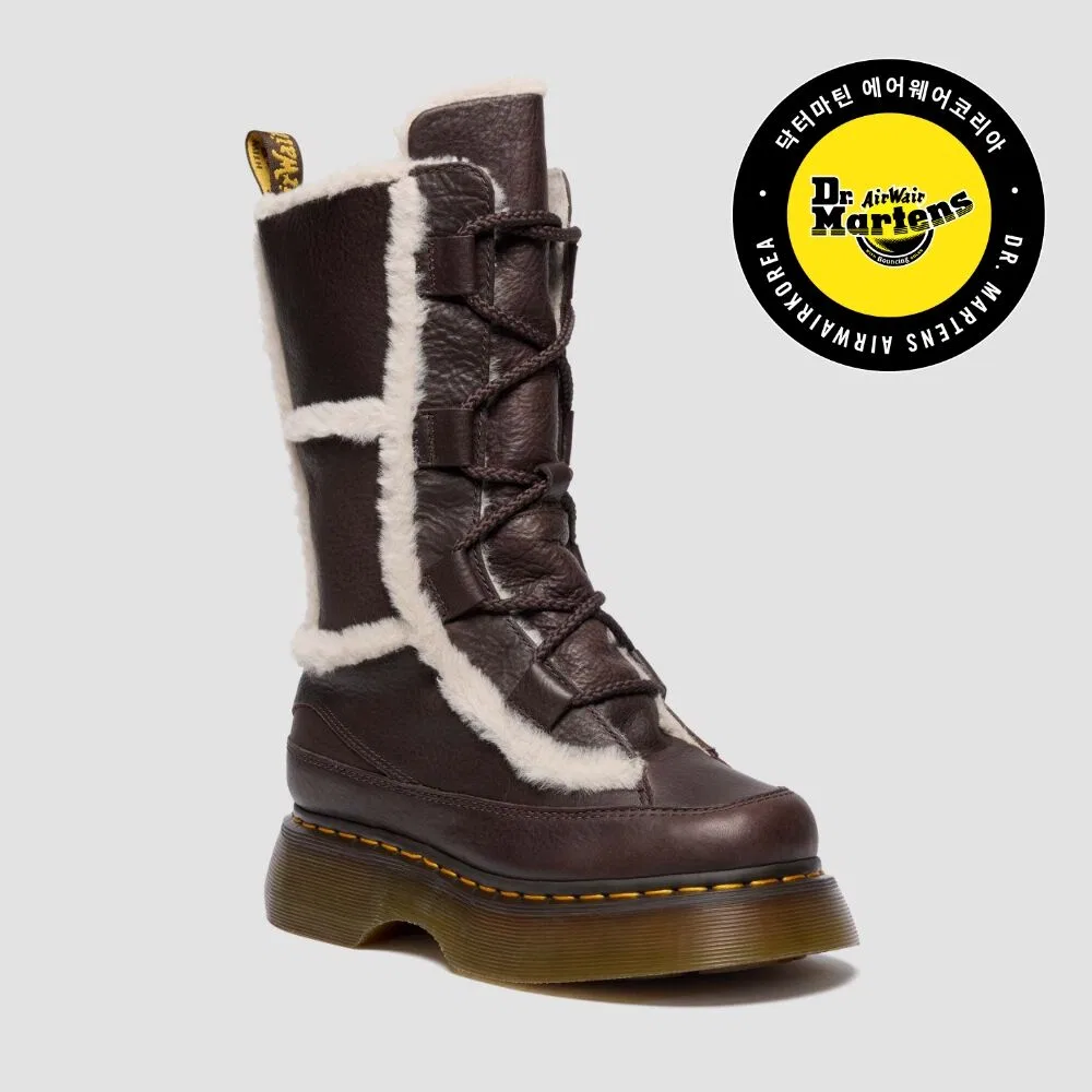 Мужские утеплённые ботинки Dr. Martens Burz Lace WL, коричневые