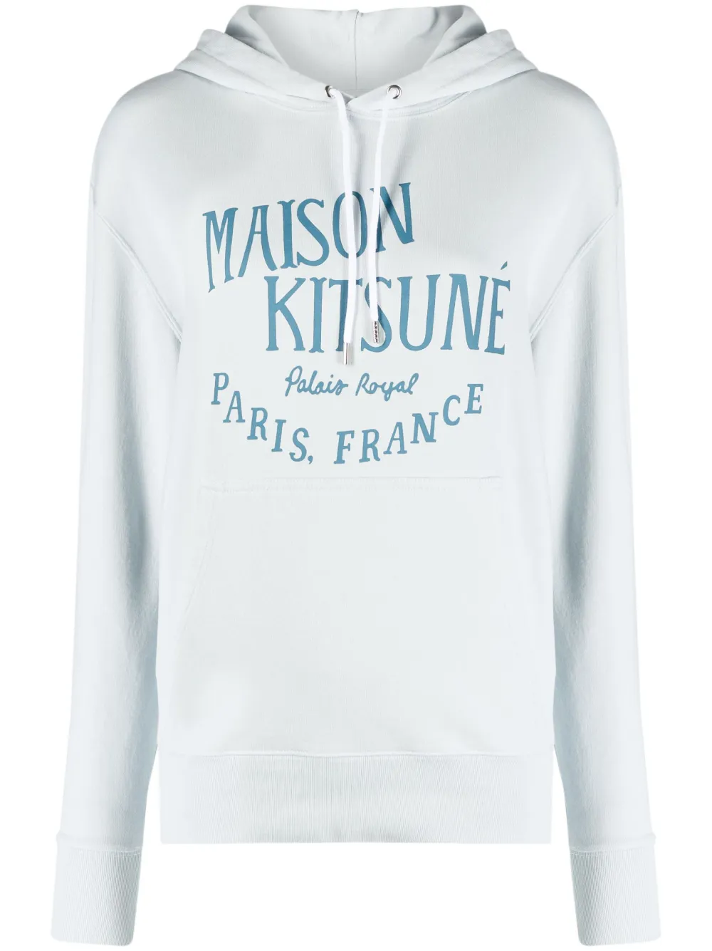 

Худи из джерси с логотипом Maison Kitsuné, синий