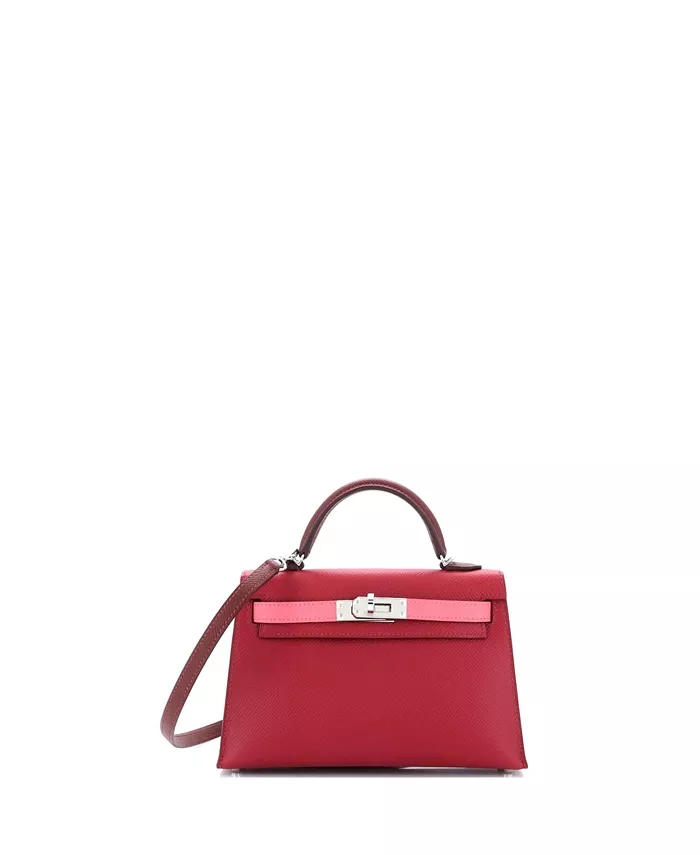

Сумка Kelly 20 Handbag Tricolor Epsom with Palladium Hardware Pre-Owned HERMÉS