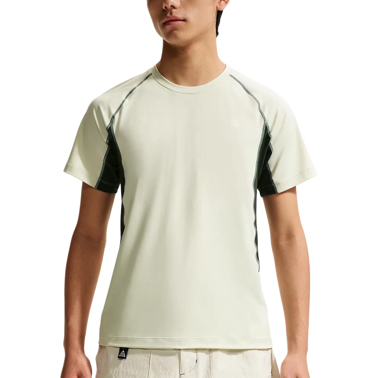 Футболка ACG Wildsee Dri FIT Quick Dry мужская Nike, Sea Glass/Black Cloud Shirt Green/Mountain White