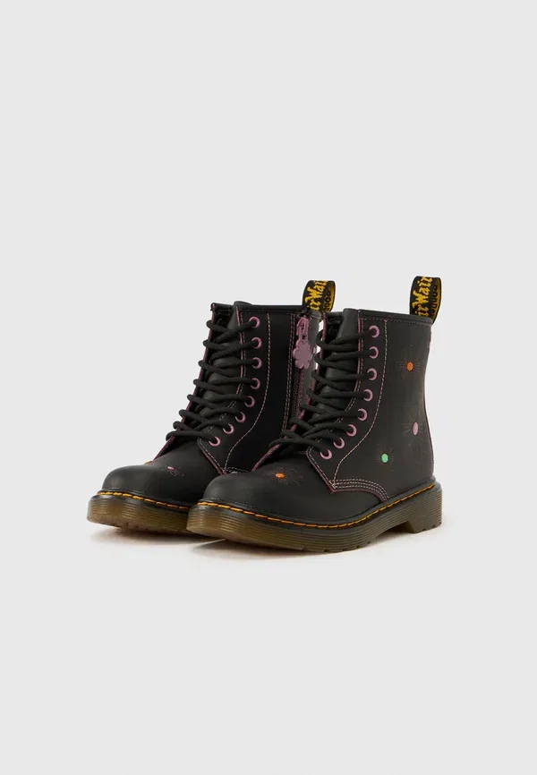 Ботинки на шнуровке 1460 Dr. Martens, черный/пыльно-розовый — фото 2