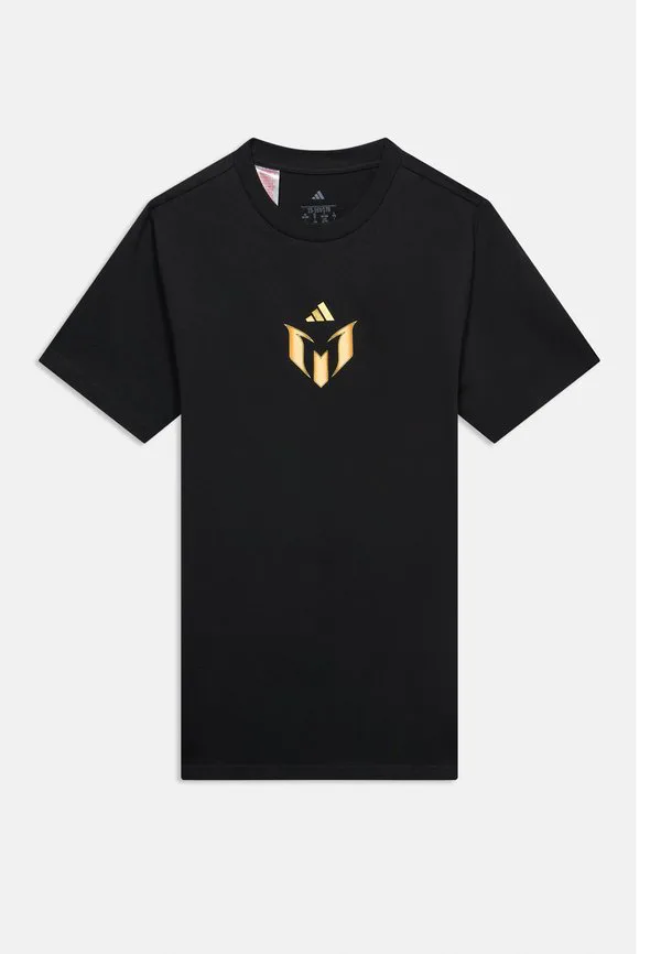 Футболка унисекс с графическим принтом, посвященным иконе месси. Adidas Performance, Black — фото 3