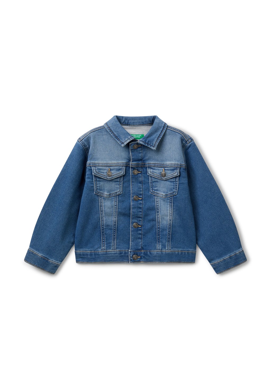 

Джинсовая куртка United Colors of Benetton, синий