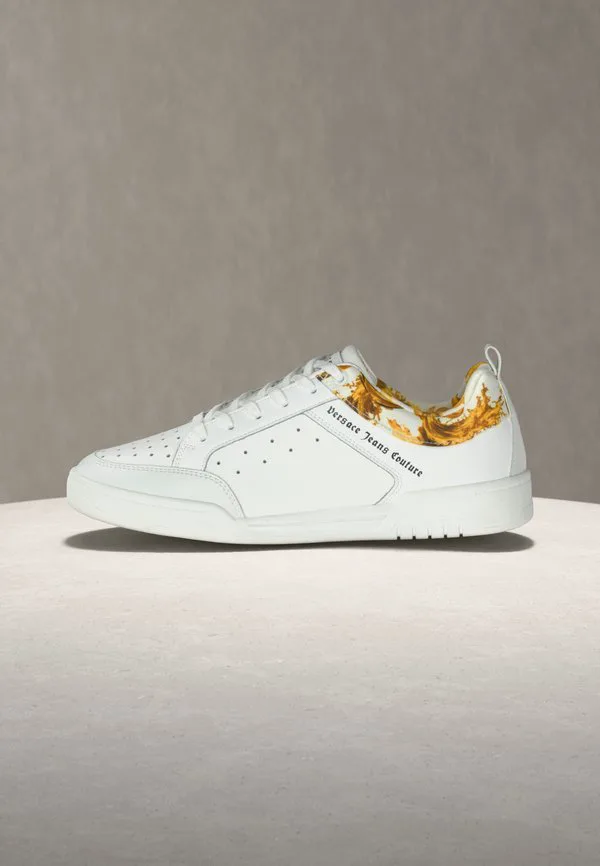 Кроссовки fondo brooklyn Versace Jeans Couture, White/Gold-Coloured — фото 2