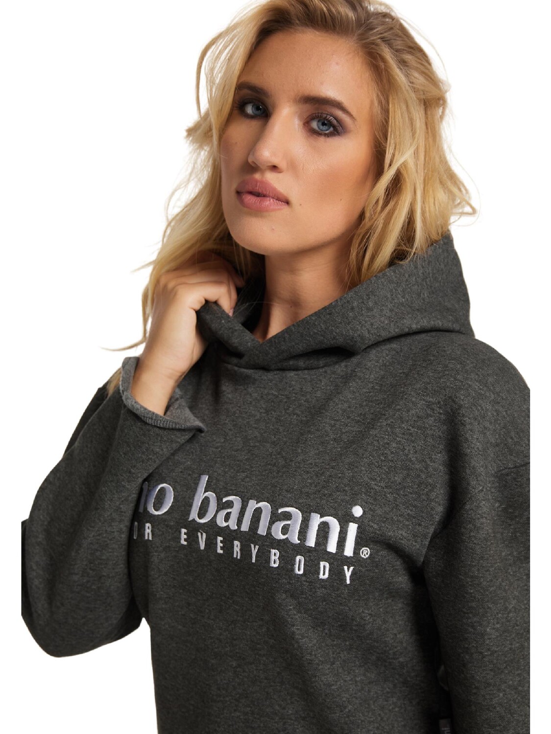 

Толстовка Bruno Banani Hoodie ohne Reißverschluss ROSS, цвет Anthrazit/Melange