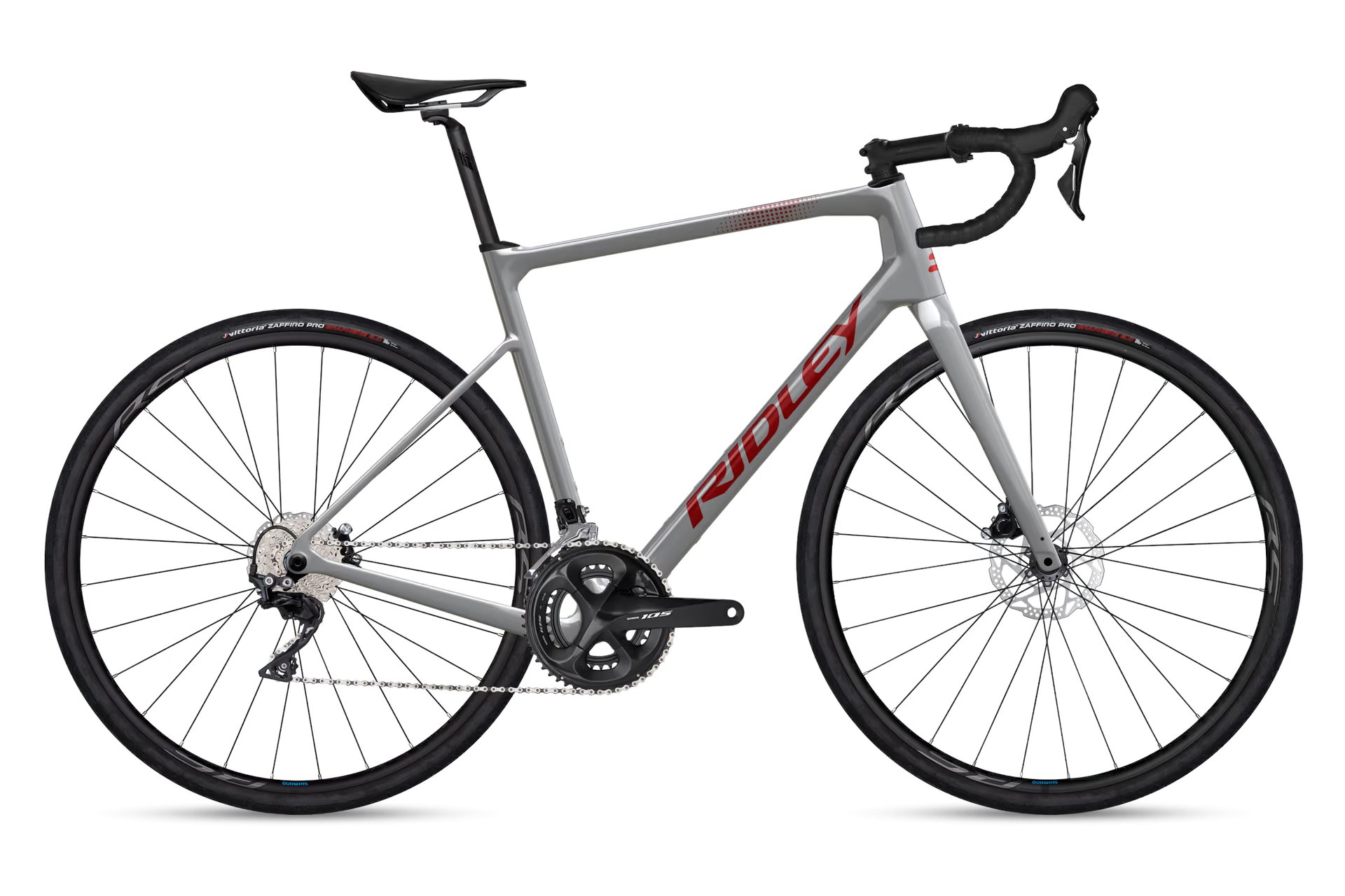 

Шоссейный велосипед Ridley Grifn road - shimano 105 - 28 дюймов - diamant, grau | battle ship grey / 467 / grc02as