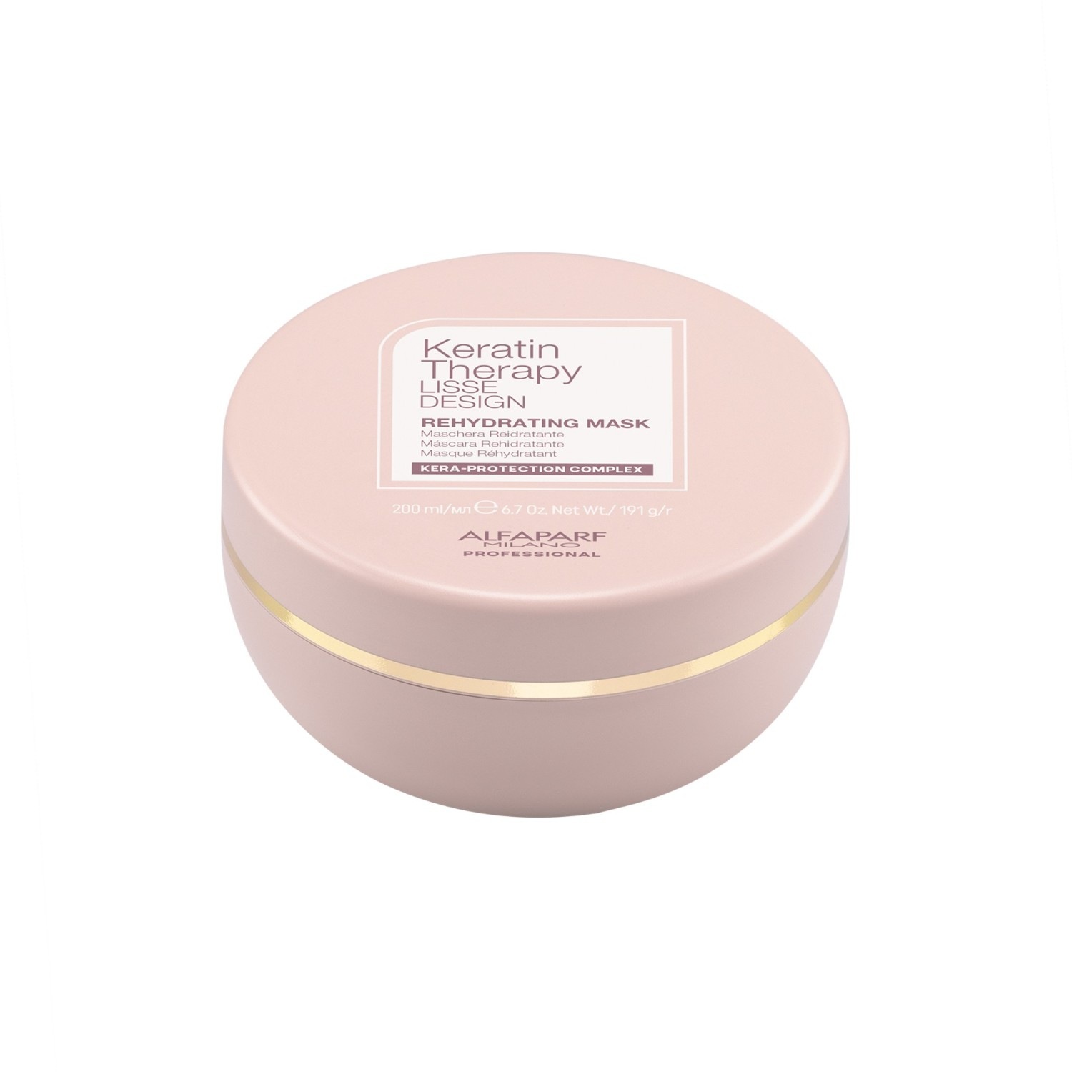 

Маска для волос keratin therapy lisse design rehydrating mask Alfaparf Milano, объем 200 мл