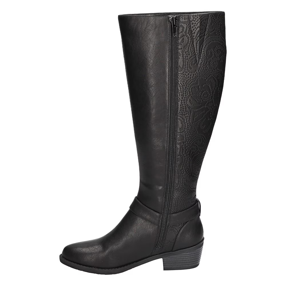 Сапоги выше колена на широкую икру Luella Easy Street, black synthetic — фото 4