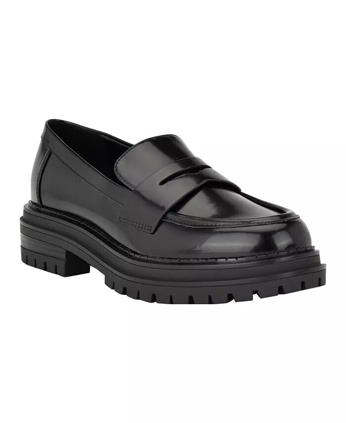 Женские повседневные мокасины Grant Slip-On с рифленой подошвой Calvin Klein, черный