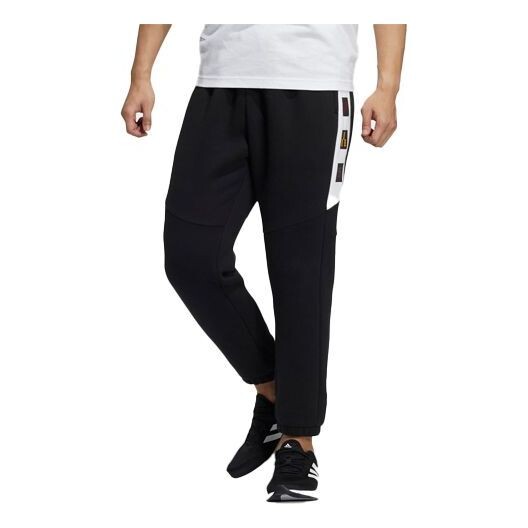 

Спортивные штаны Men's adidas Logo Printing Knit Bundle Feet Sports Pants/Trousers/Joggers Black, черный