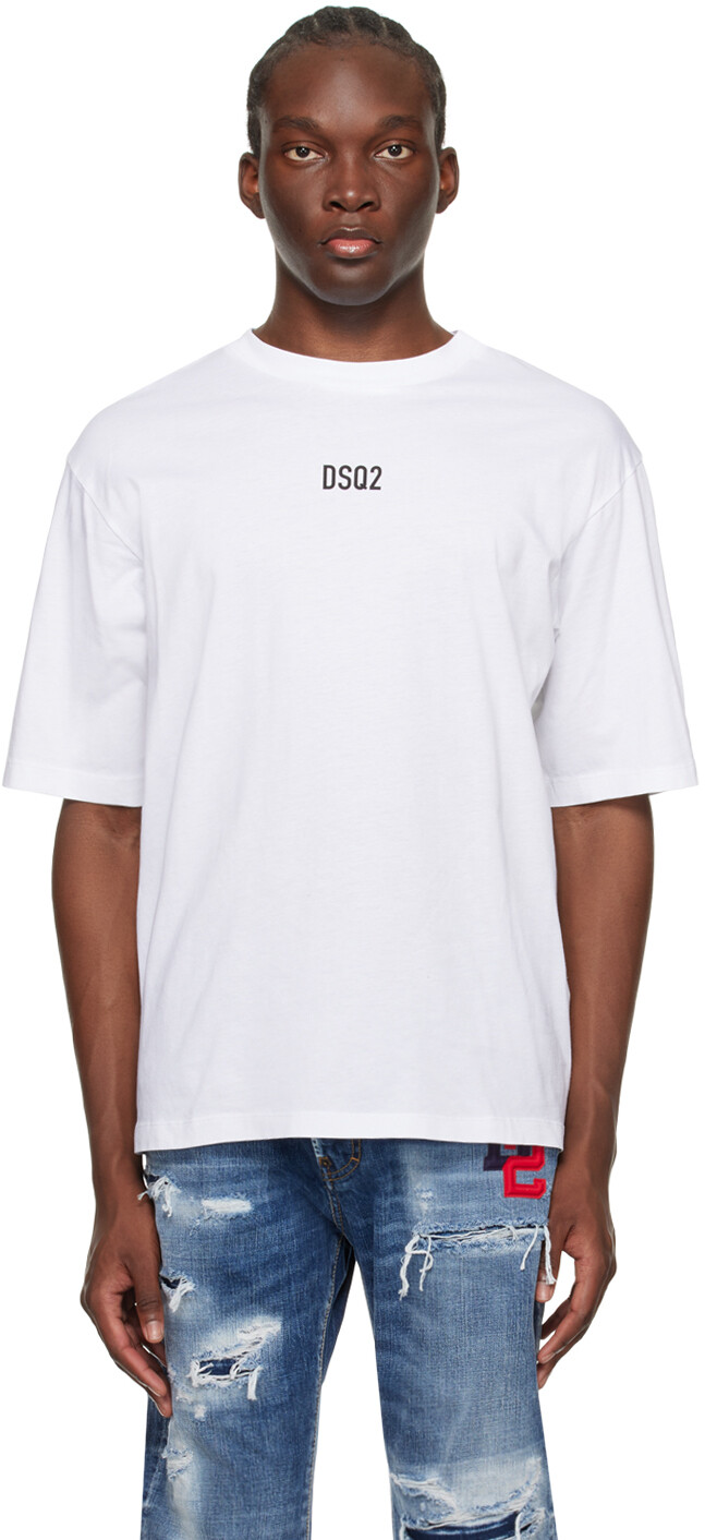 

Белая футболка свободного кроя Dsquared2, цвет White