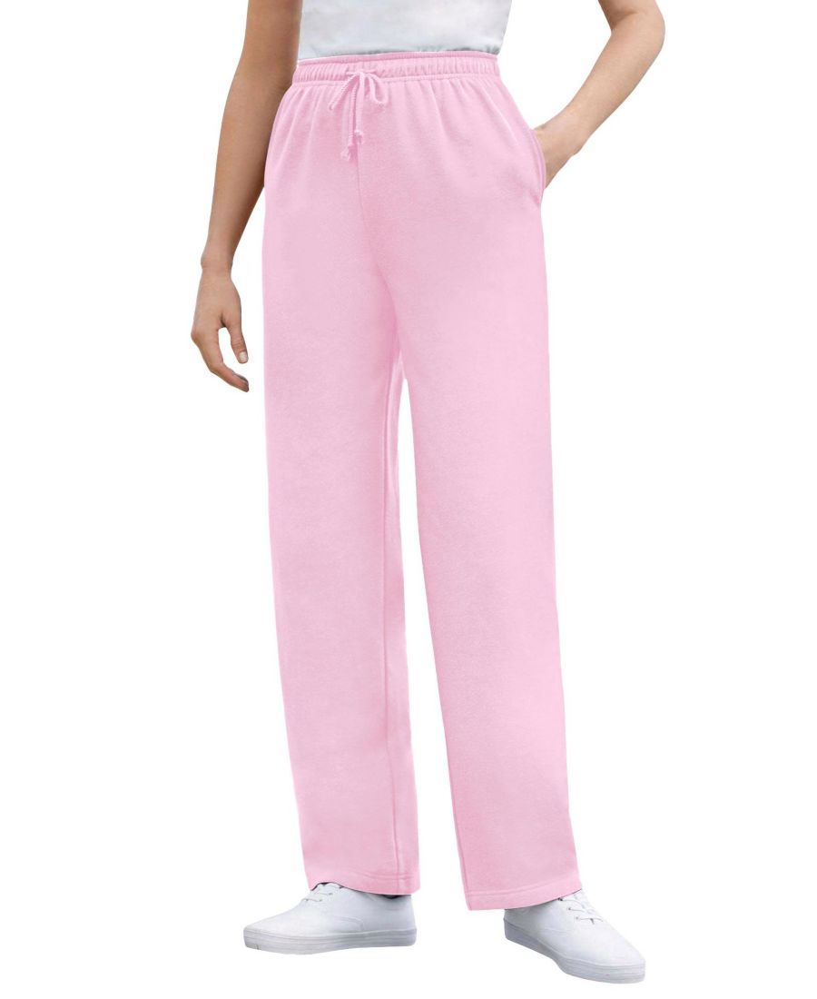 

Женские спортивные штаны Within Tall Better-Fleece Pull-On с завязками Woman Within, Pink