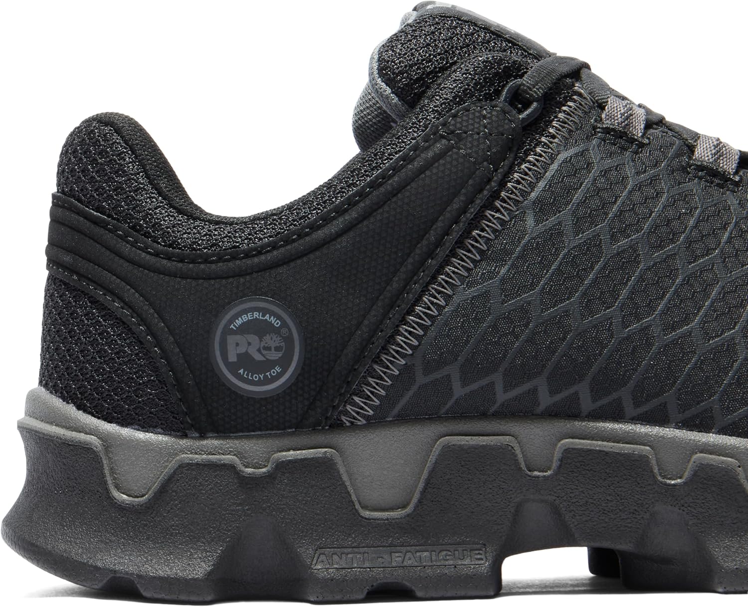 Timberland PRO мужские промышленные спортивные рабочие ботинки Powertrain Sport Alloy с защитным мыском и антистатическими свойствами, Black/Grey-2024 New — фото 3