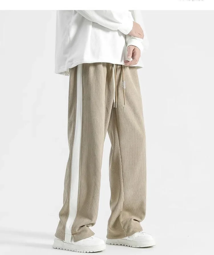 

Мужские брюки в стиле ретро с пэчворком LISHIREN